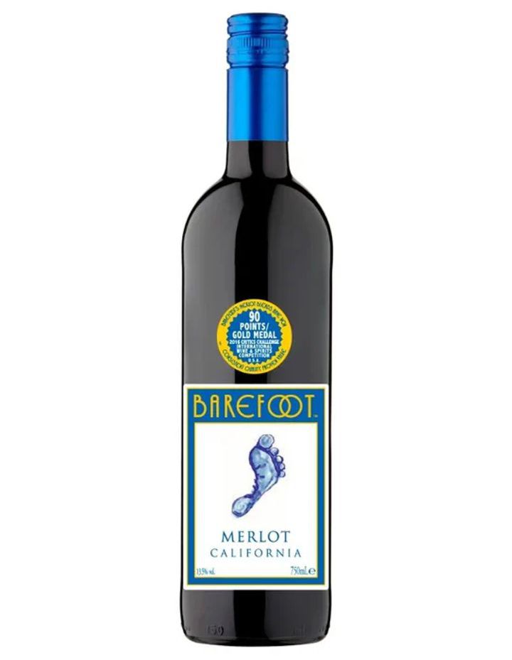 Barefoot Merlot 750 ml 13,5%