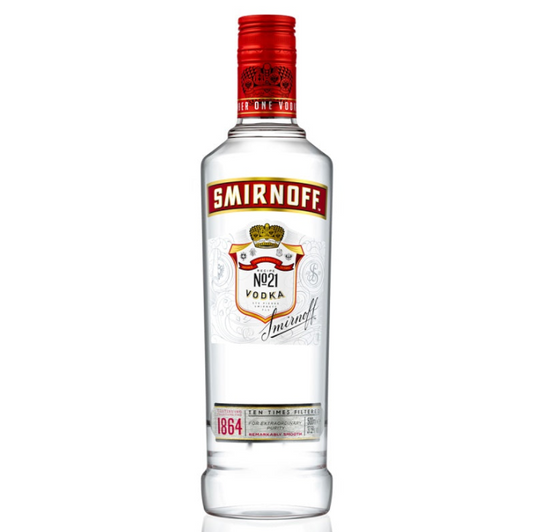 Smirnoff Red 37,5% 500 ml. gler