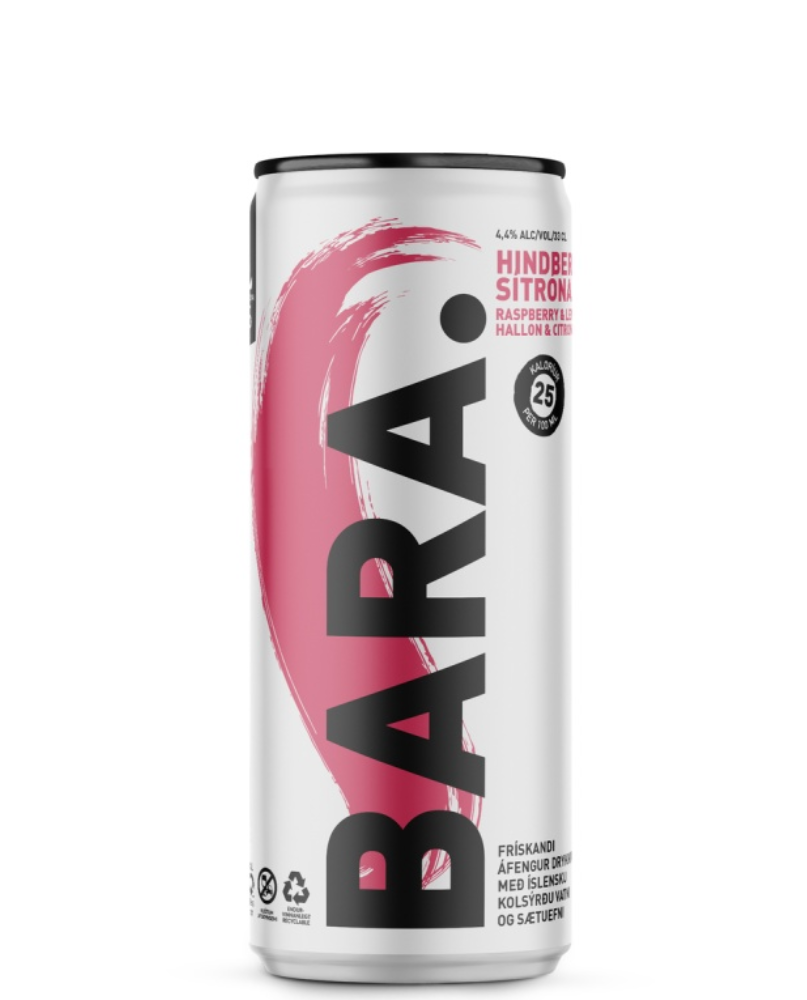 BARA Hindber og Sítróna 330ml 6stk