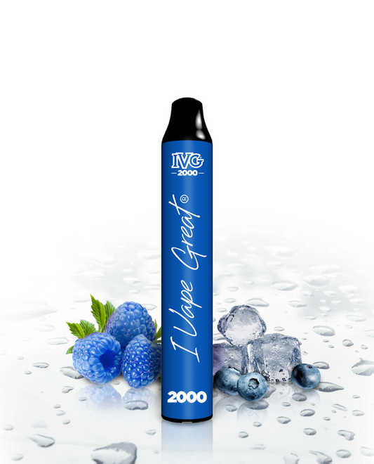 IVG MAX Blue Raspberry Ice 2000
