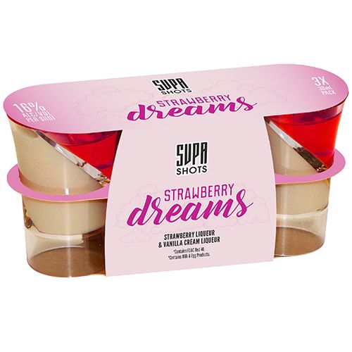 Supa Shot Strawberry Dreams Door 3x30ml